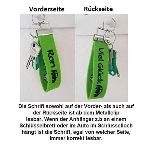 Schlüsselanhänger aus Filz, frei personalisierbares Unikat