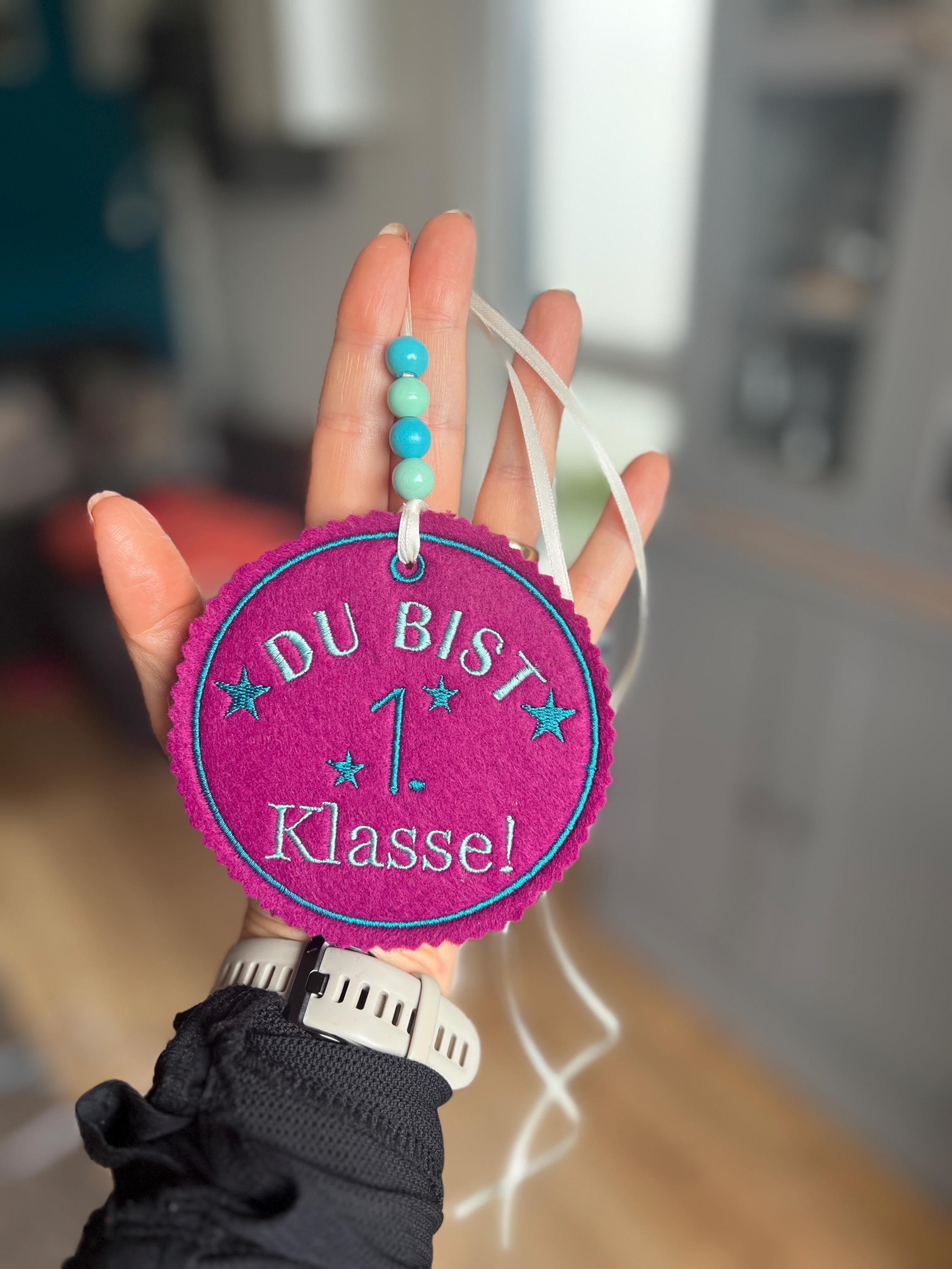 Schultüten Anhänger aus Filz * Du bist 1. Klasse * zum Befestigen an der Schultüte Schulranzen Tornister Einschulung 2025