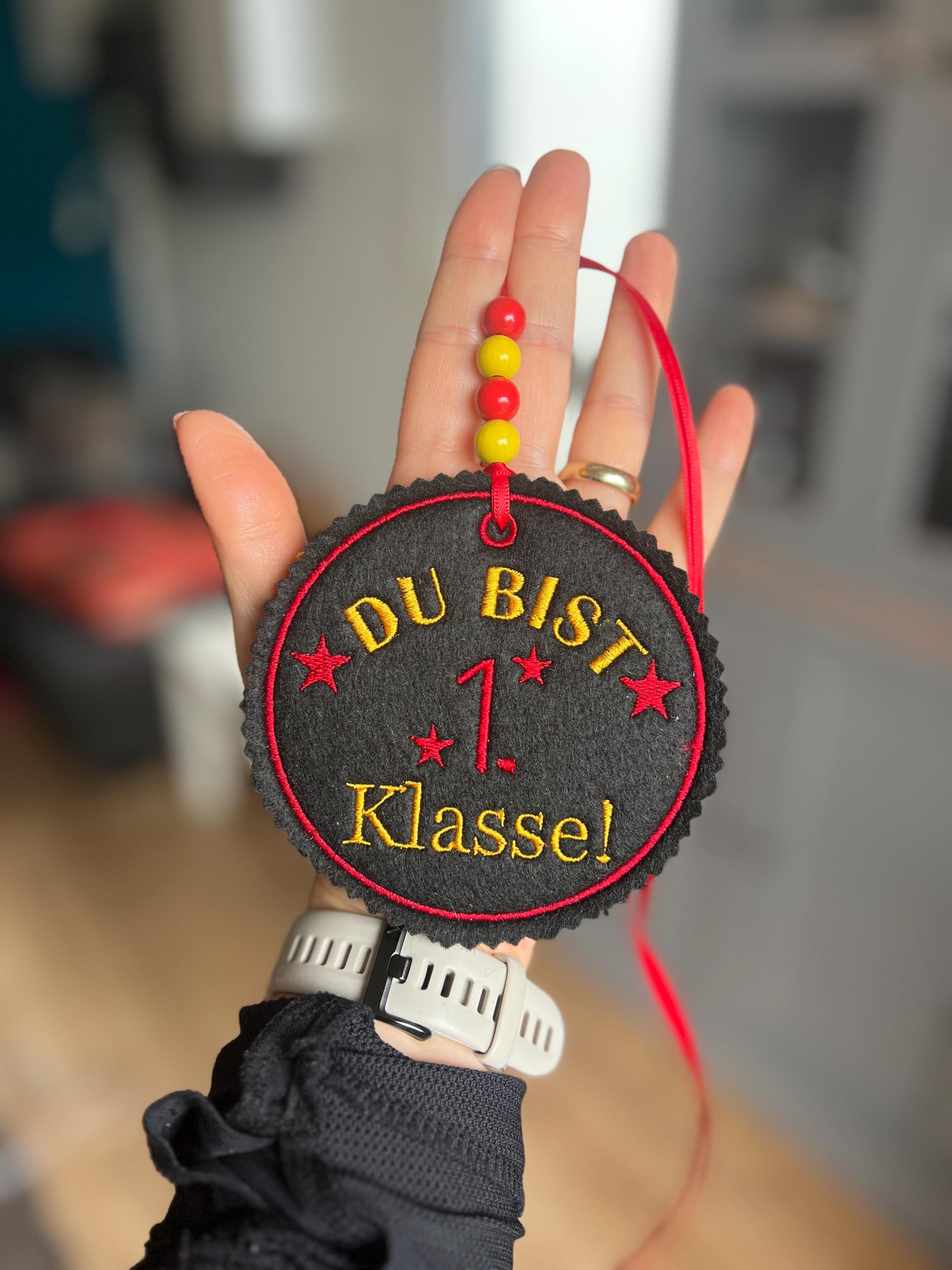 Schultüten Anhänger aus Filz * Du bist 1. Klasse * zum Befestigen an der Schultüte Schulranzen Tornister Einschulung 2025