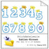 Stickdatei Serie Zahlen mit Kronen Geburtstag Applikation Kindergeburstag