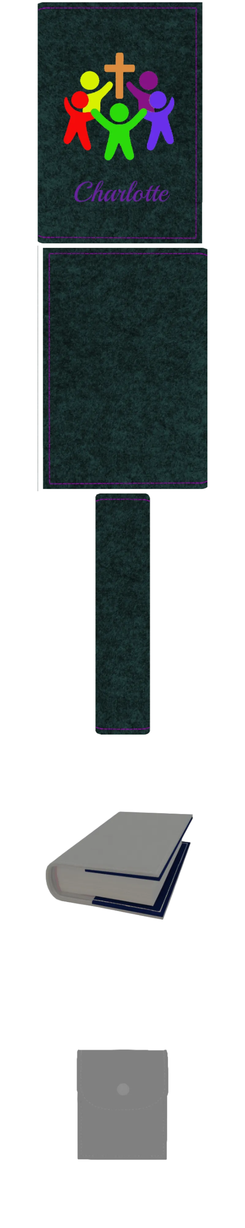 Gotteslobhülle mit Namen aus Filz, frei personalisierbares Unikat - Personalisiertes Produkt
