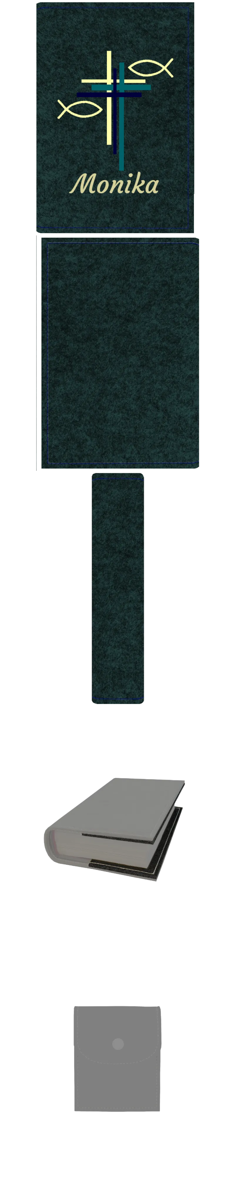 Gotteslobhülle mit Namen aus Filz, frei personalisierbares Unikat - Personalisiertes Produkt