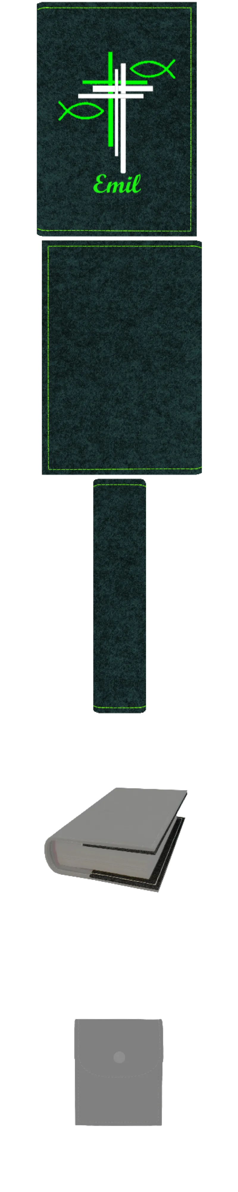 Gotteslobhülle mit Namen aus Filz, frei personalisierbares Unikat - Personalisiertes Produkt