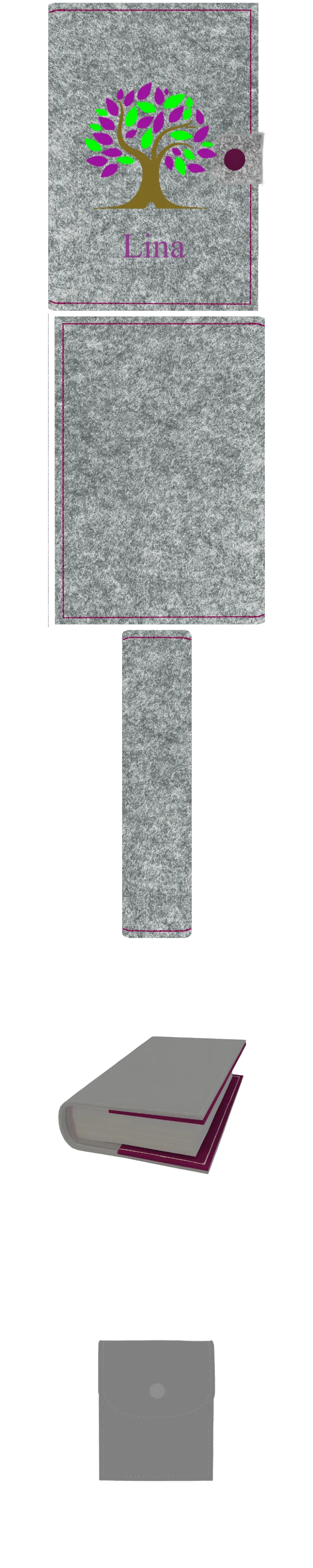 Gotteslobhülle mit Namen aus Filz, frei personalisierbares Unikat - Personalisiertes Produkt