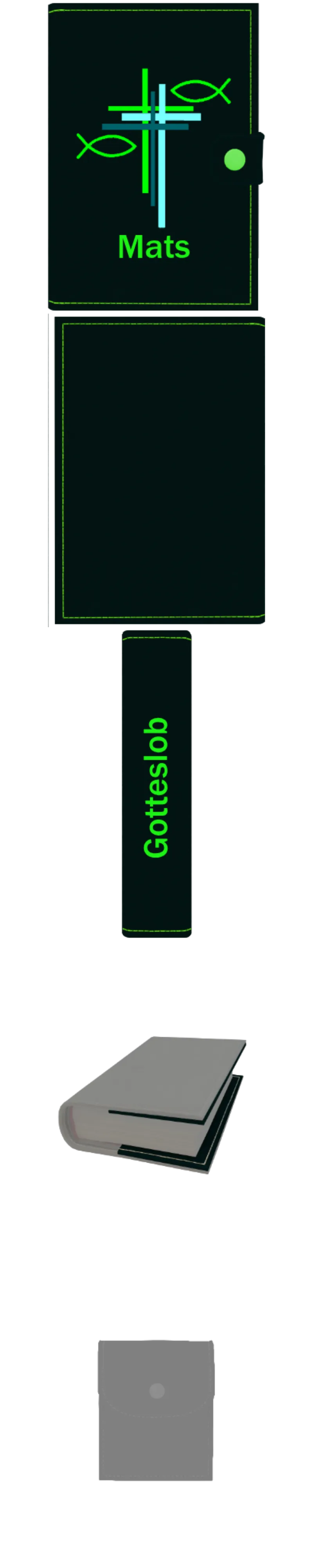 Gotteslobhülle mit Namen aus Filz, frei personalisierbares Unikat - Personalisiertes Produkt