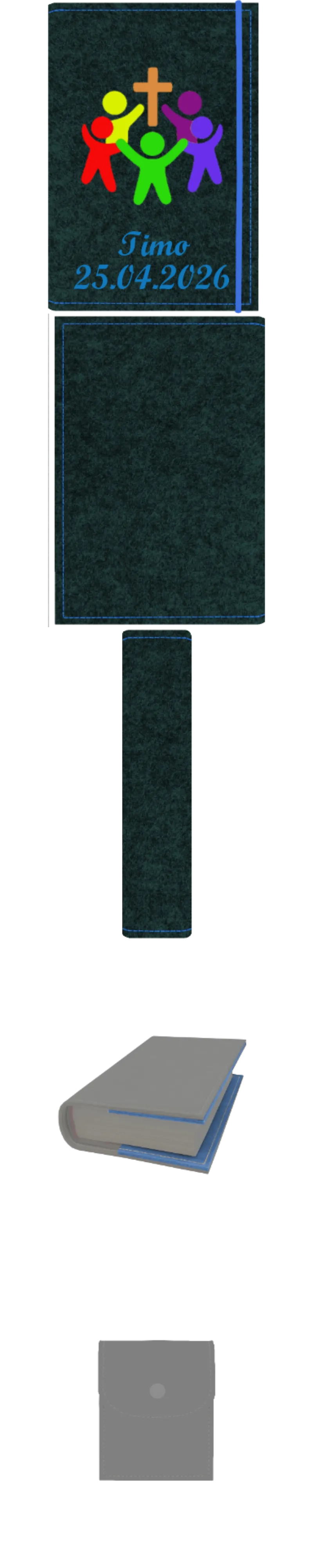 Gotteslobhülle mit Namen aus Filz, frei personalisierbares Unikat - Personalisiertes Produkt