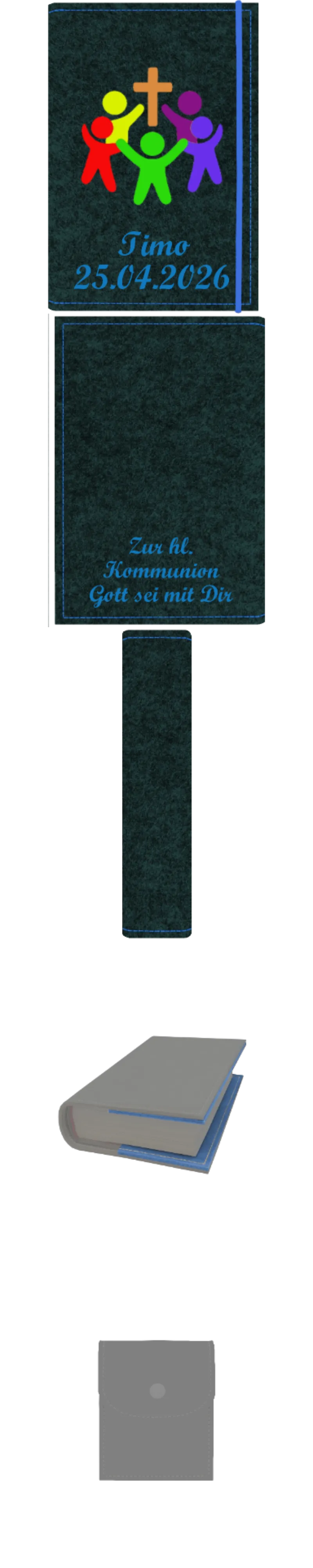 Gotteslobhülle mit Namen aus Filz, frei personalisierbares Unikat - Personalisiertes Produkt