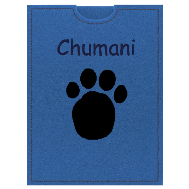 Heimtierausweishülle für Hunde oder Katzen aus Filz, frei personalisierbares Unikat  - Personalisiertes Produkt