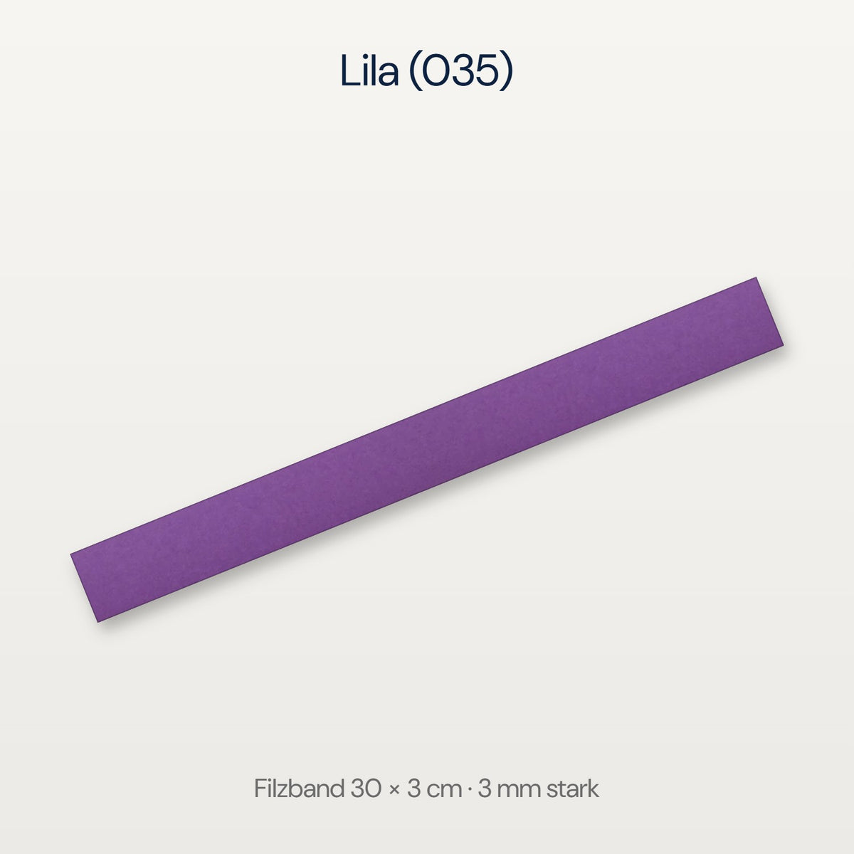 Filzband 30 x 3 cm in Lila (035)