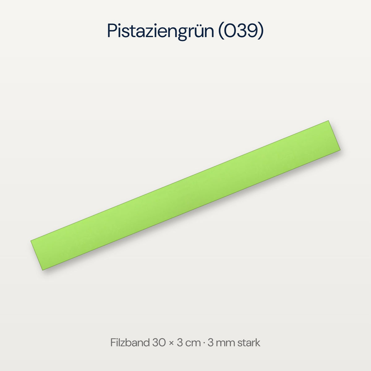 Filzband 30 x 3 cm in Pistaziengrün (039)