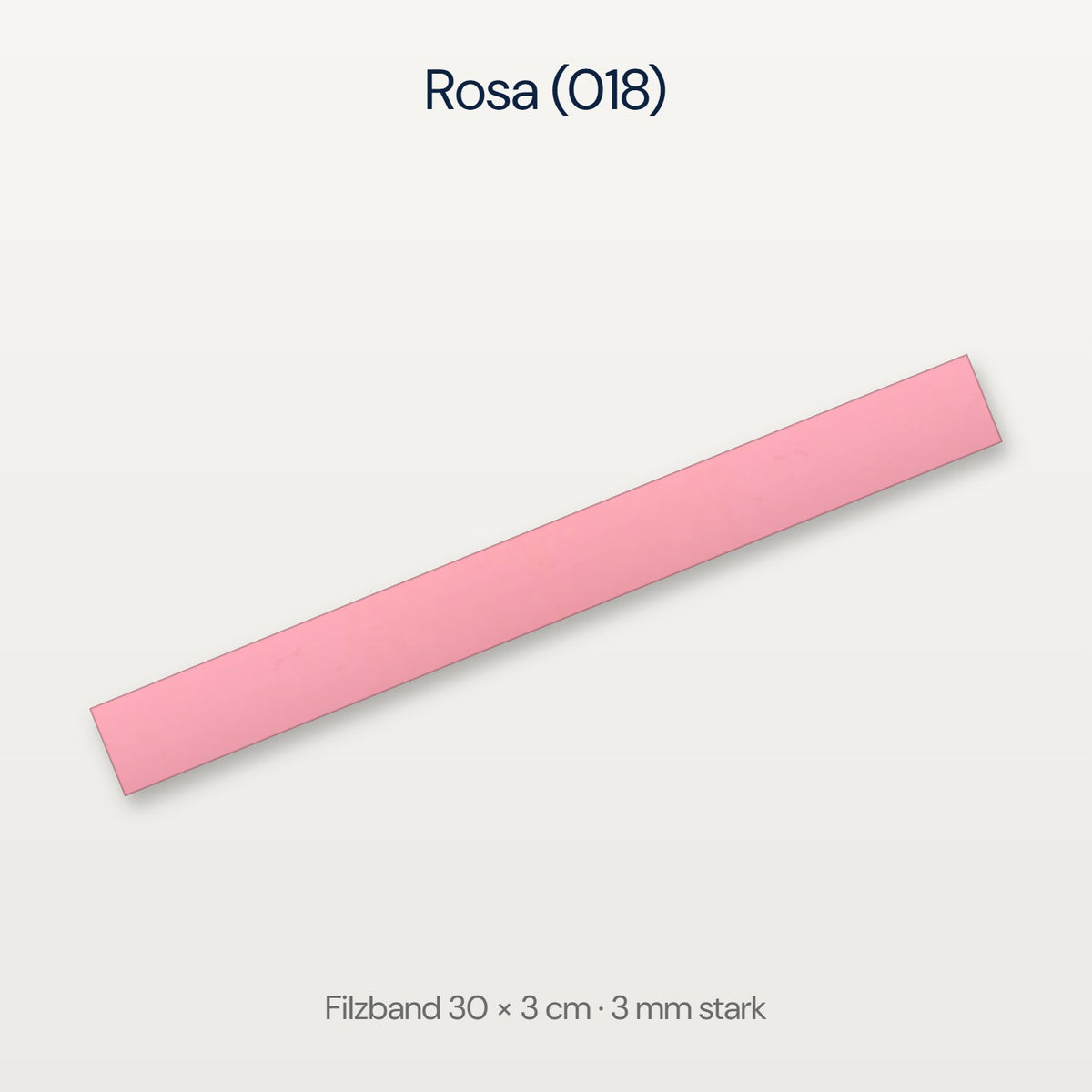 Filzband 30 x 3 cm in Rosa (018)
