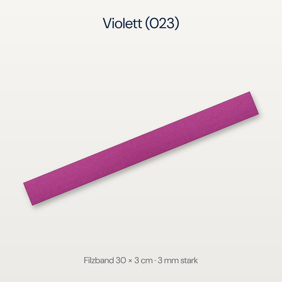 Filzband 30 x 3 cm in Violett (023)