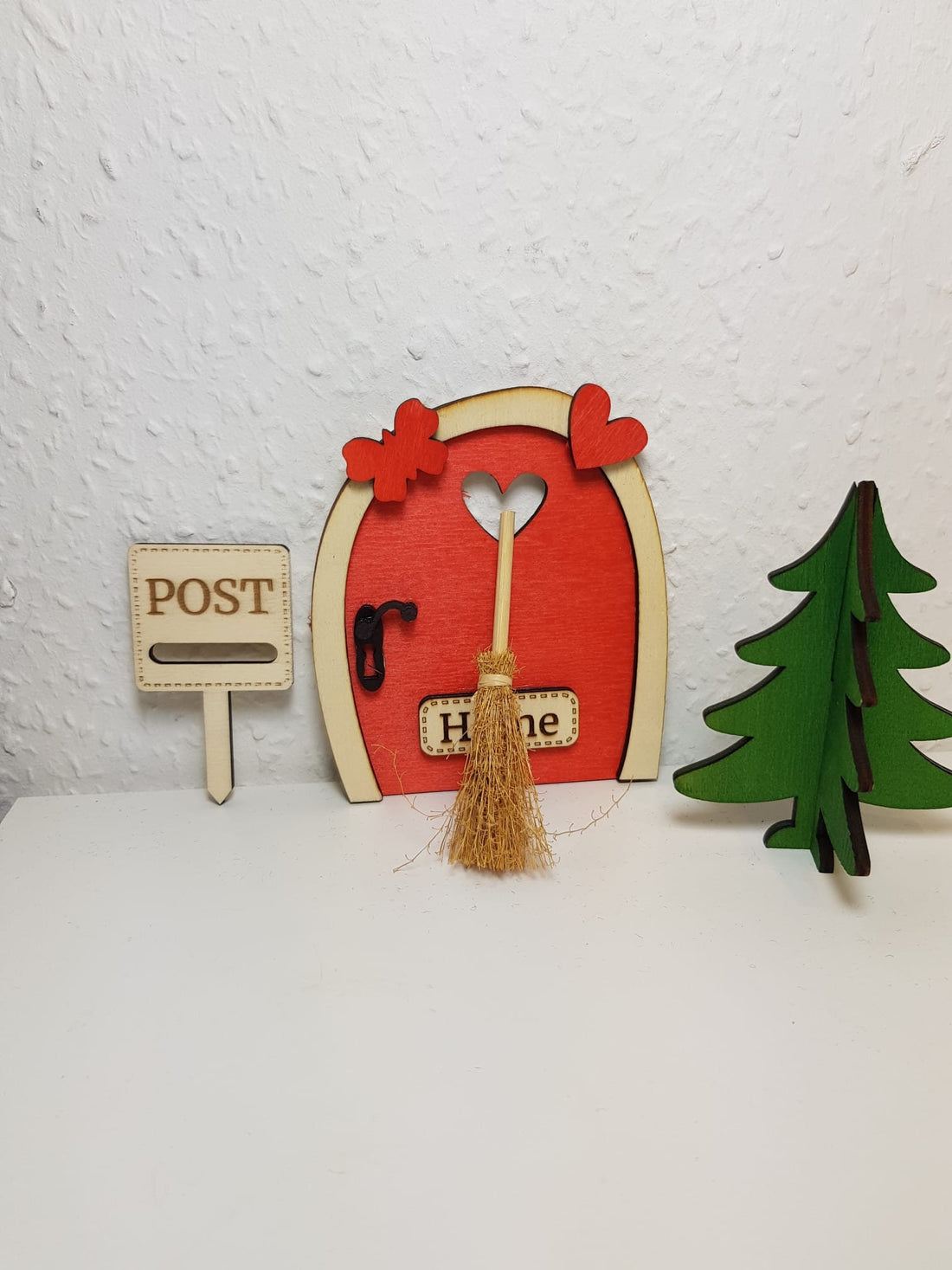 Mini - Besen für Wichteltüre Zubehör Nisse Tomte