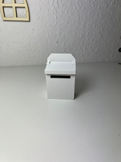Briefkasten aus Holz für Wichteltüre Miniatur