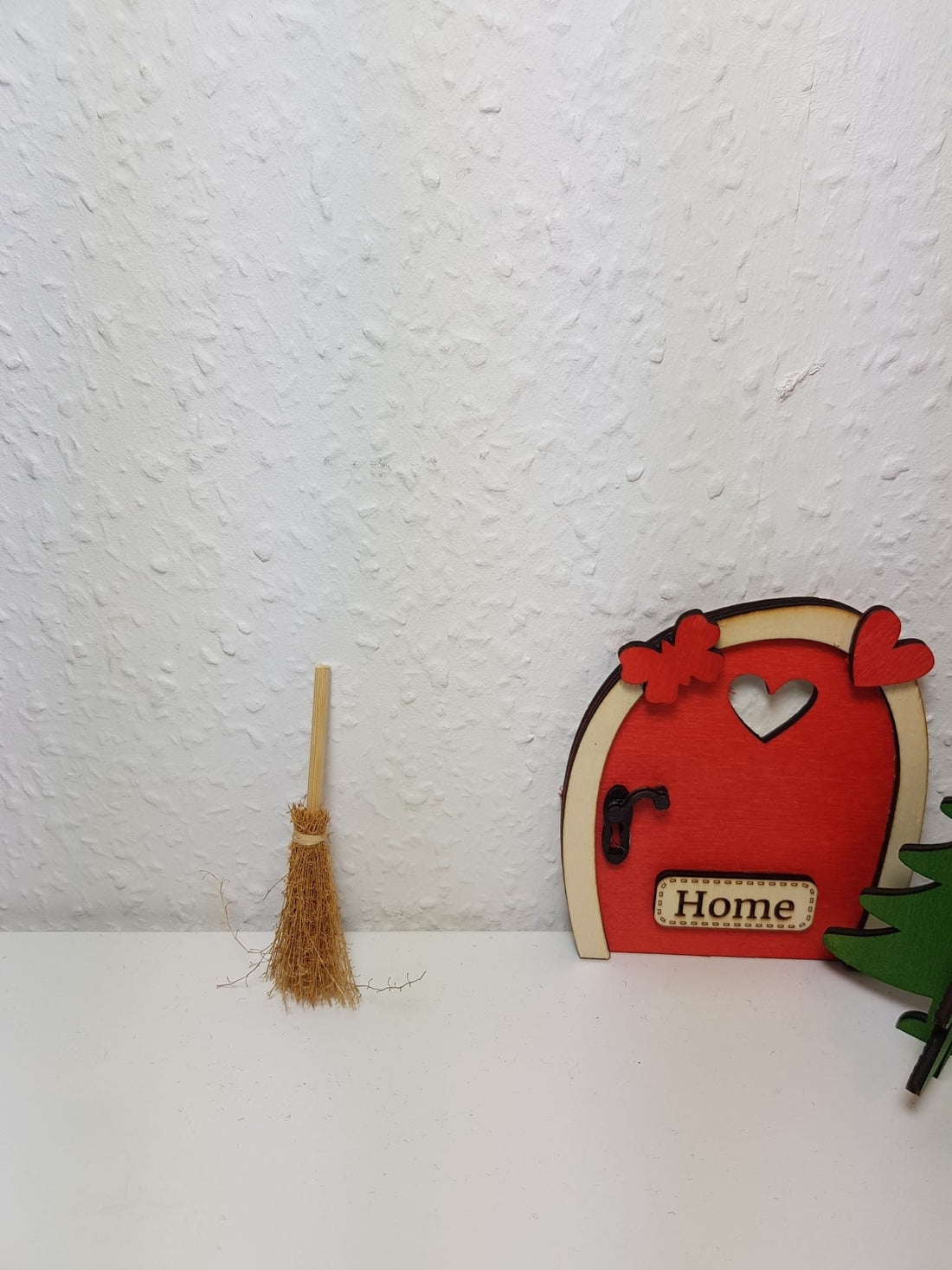 Mini - Besen für Wichteltüre Zubehör Nisse Tomte