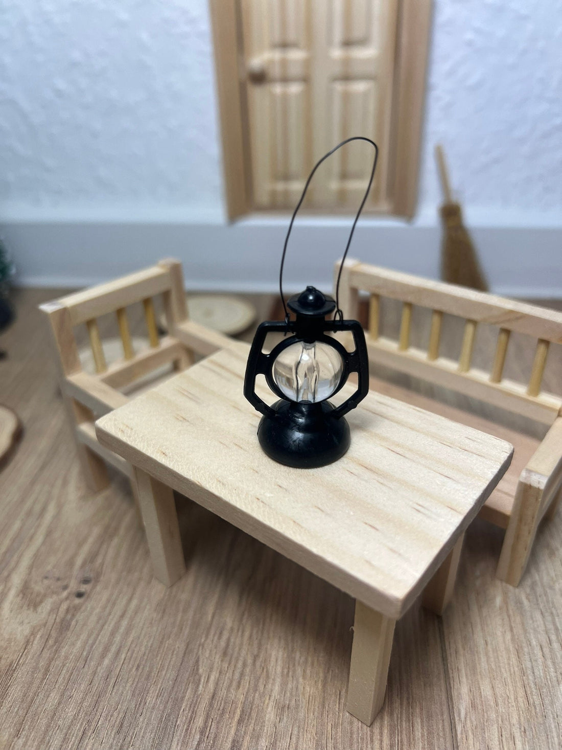 Wichtel Zubehör Laterne Lampe Licht Miniatur mit Tragegriff ca. 2,5 x 3,5 cm