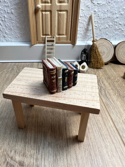 Wichtel Zubehör Buch - Bücher in Miniatur ca. 4 cm passend für ein Bücherregal