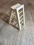 Wichtel Mini Stehleiter aus Holz Größe 2,4 cm x 3,5 cm x 7 cm Werkzeug Handwerk
