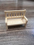 Wichtel Sitzbank Miniatur aus Holz