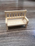 Wichtel Sitzbank Miniatur aus Holz