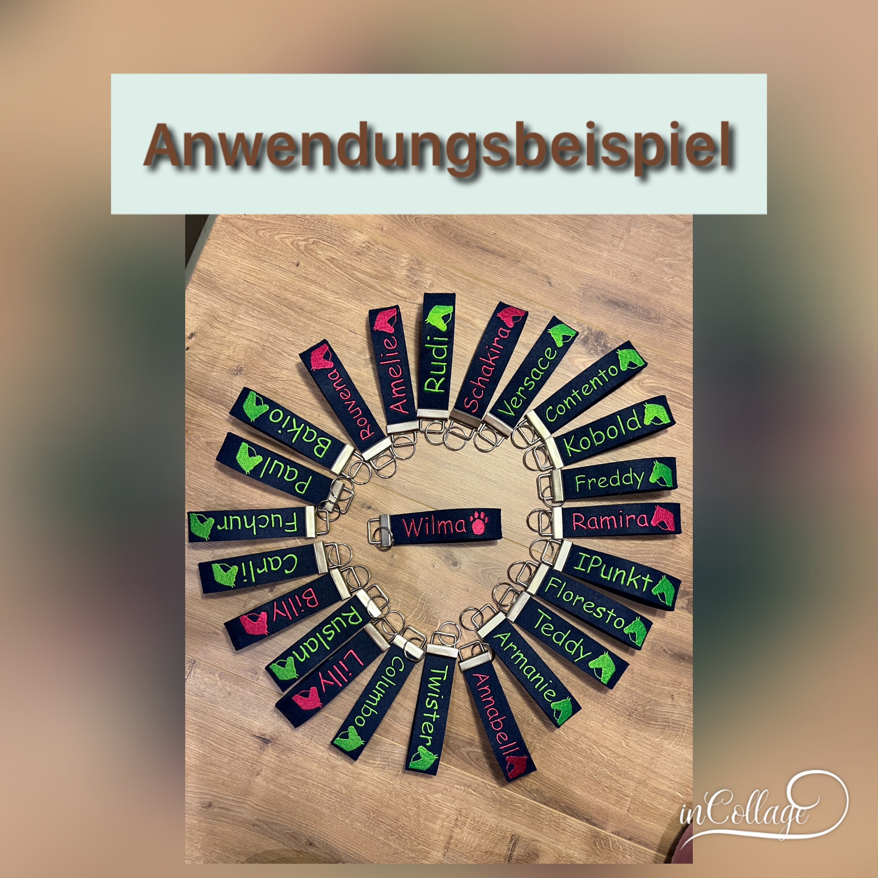 Klemmschließe mit Schlüsselring 3cm Silberoptik
