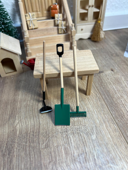 Wichtel Gartenwerkzeug 3er Miniatur Set