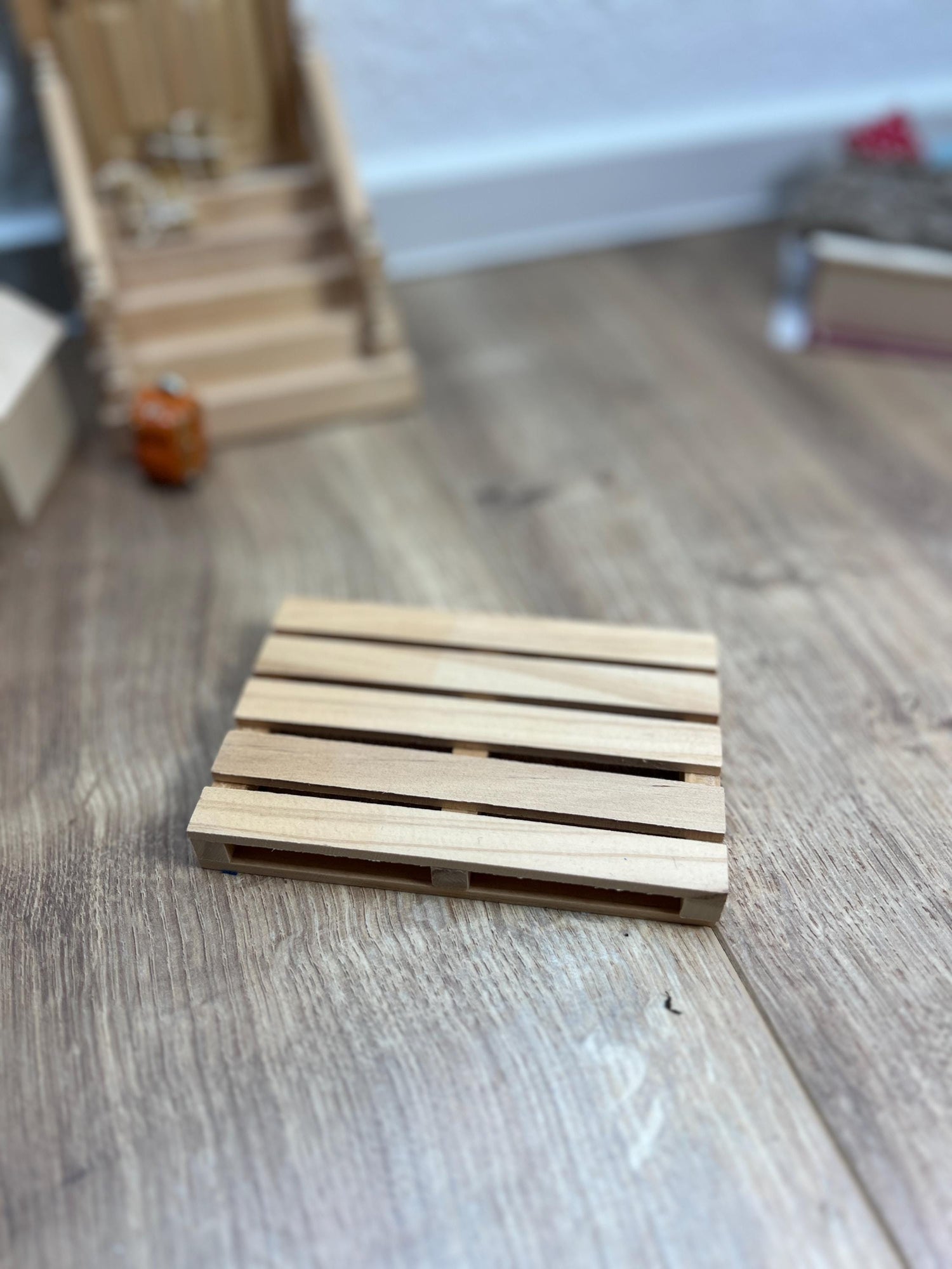 Wichtel Palette, 11,4x7,5x1,5 cm, natur Miniatur Europalette