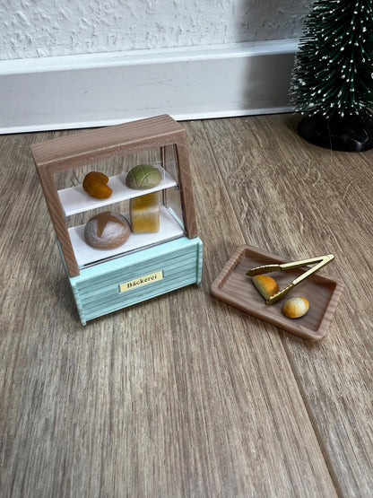 Wichtel Bäckerei Verkaufstheke mit viel Zubehör Miniatur