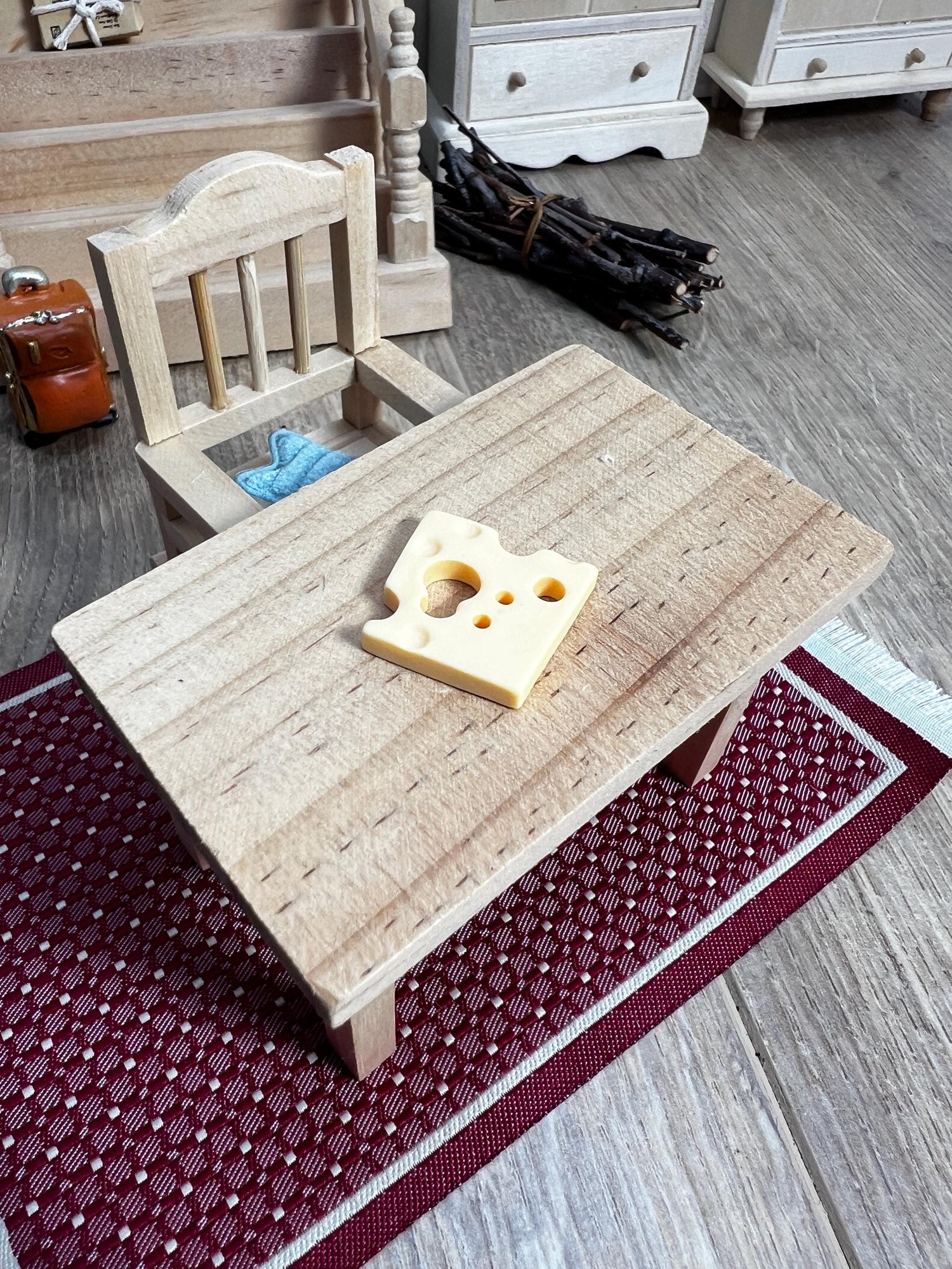 Wichtel Käse Scheibe Miniatur Käsestück Miniatur