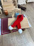 Wichtel Schal in Rot aus Wolle Miniatur Kleidungsstück Miniatur ca. 15 cm mit 2 Bommel Strickschal Miniatur Hals