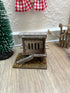 Wichtel Hühnerstall ca. 7 cm aus Holz zum Öffnen in Miniatur Haustier Hühner Stall Stroh Größe ca. 7 cm