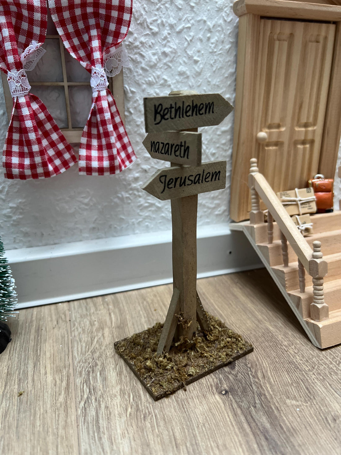 Wichtel Wegweiser ca. 15 cm Miniatur