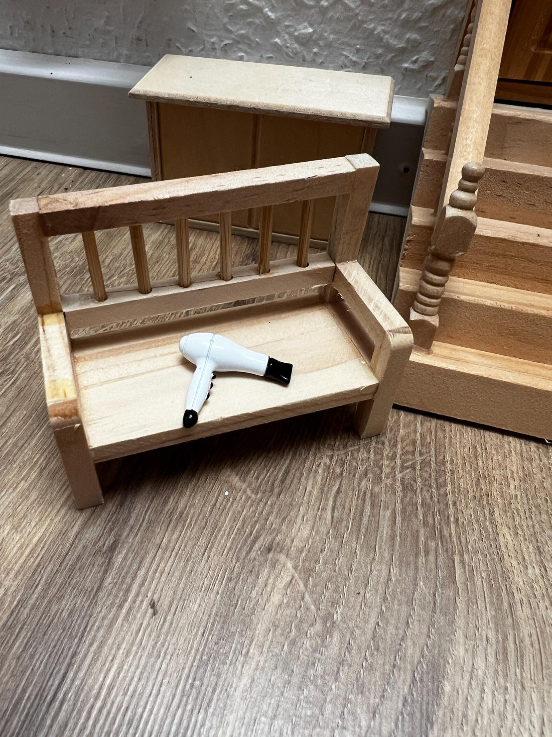 Wichtel Fön Miniatur Badezubehör Haartrockner Wichteldusche Badezimmer