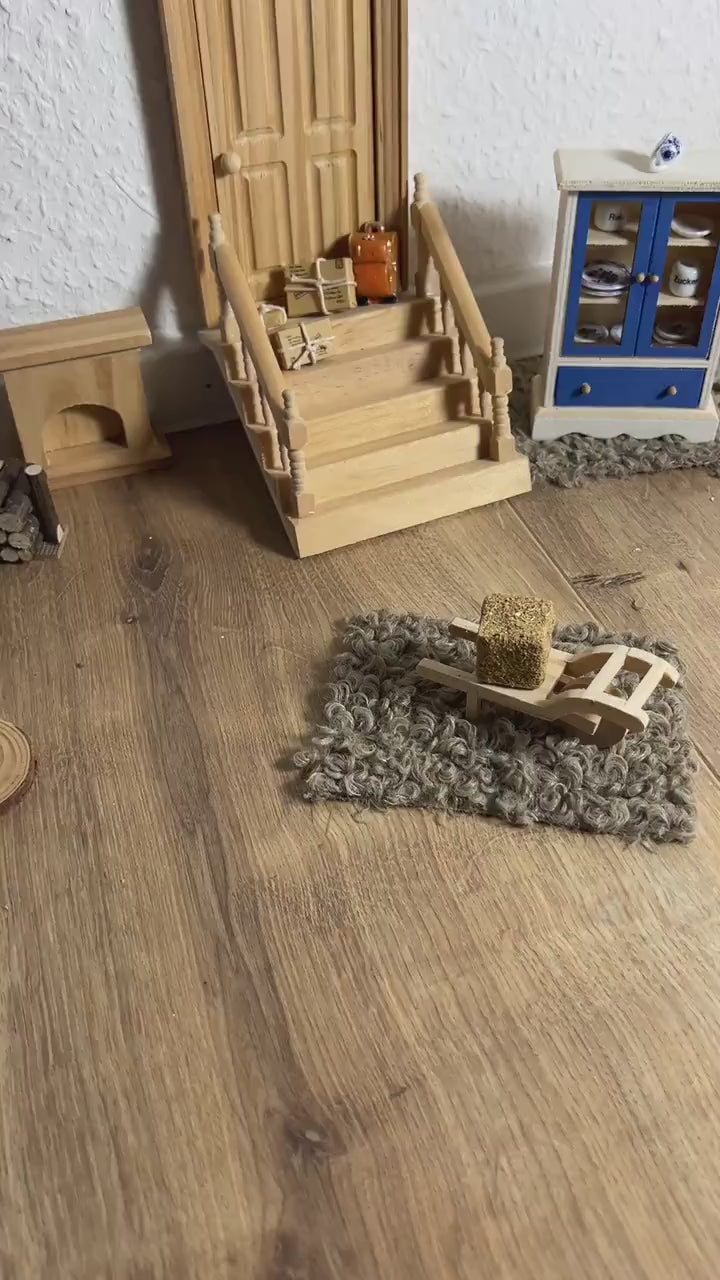 Wichtel Heuballen Strohballen Heu Miniatur Größe 2 x 2 cm