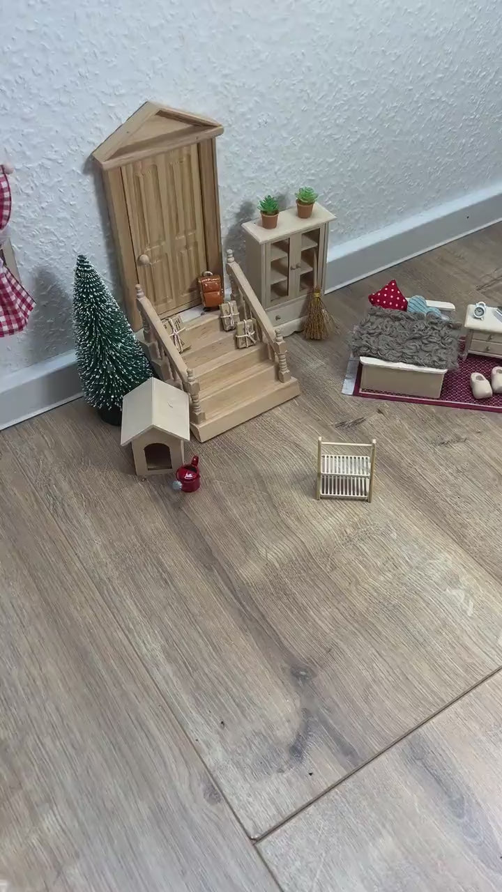 Wichtel Regal aus Holz 2 Etagen Miniatur