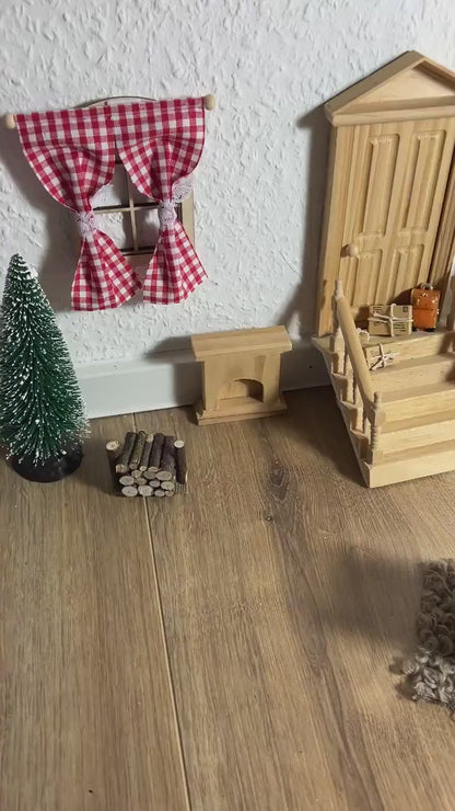 Wichtel Holzstapel Holzstoß Feuerholz Lagerung Miniatur