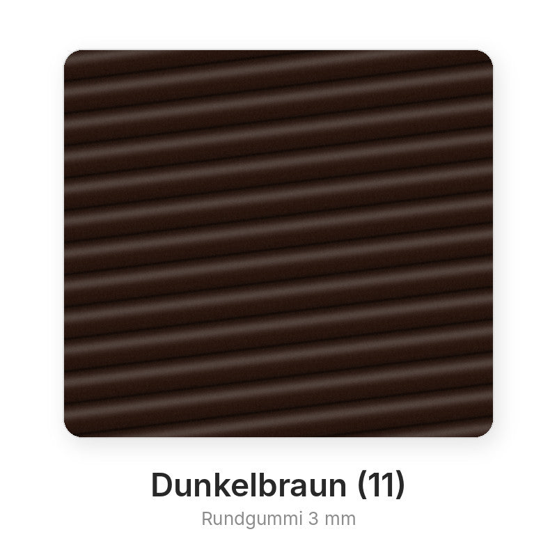 Rundgummi 3mm in verschiedenen Farben und Längen