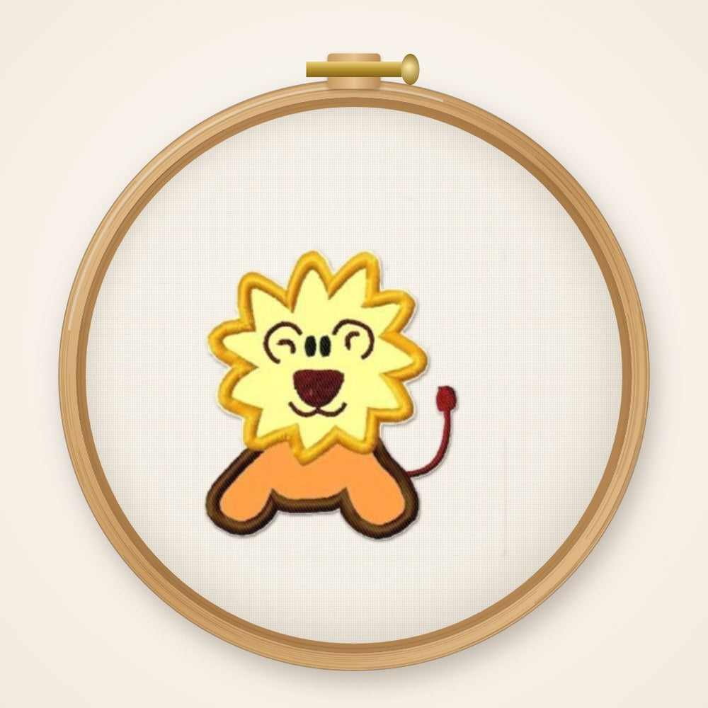 Stickdatei Applikation Löwe Nr. 1