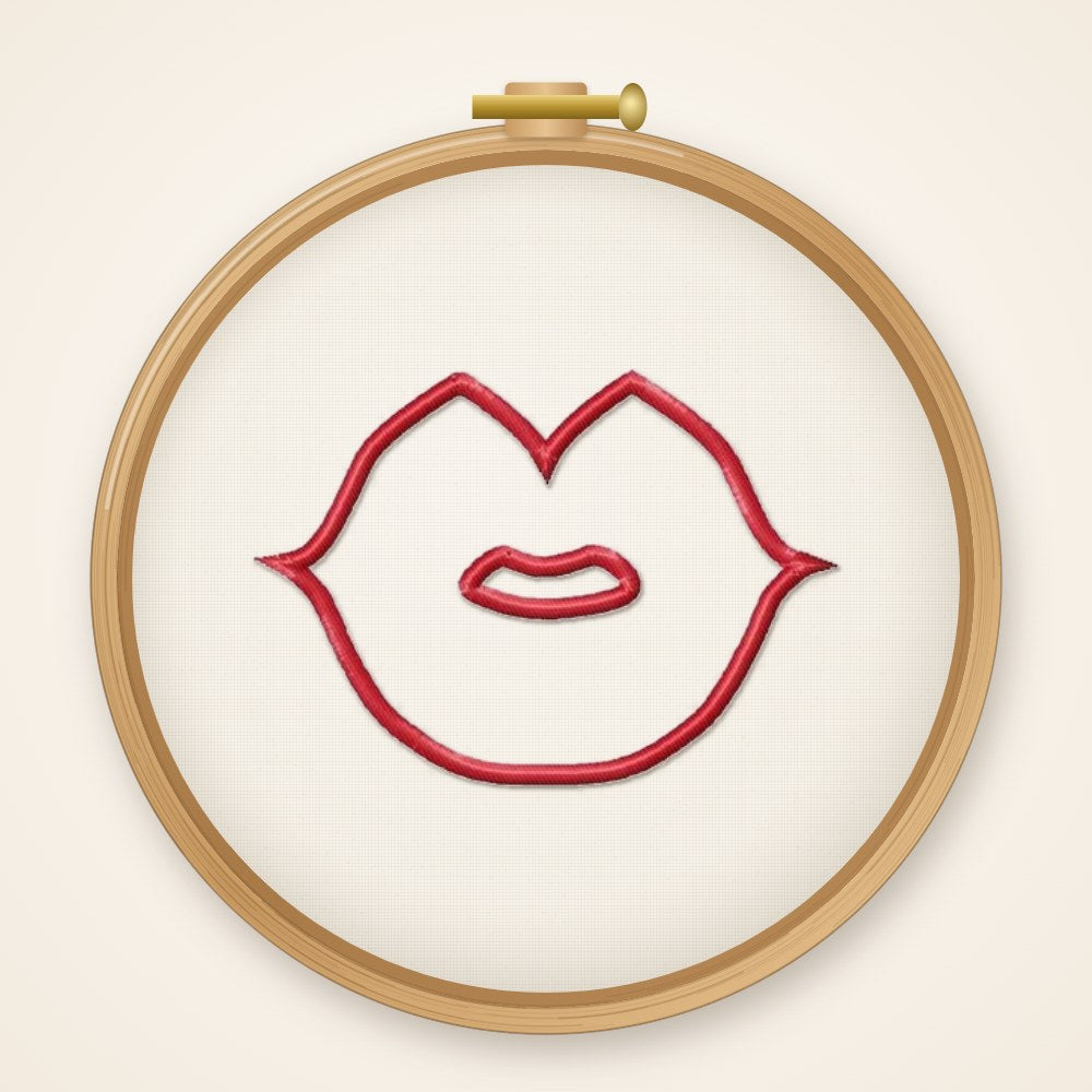 Stickdatei Lippen Nr. 235