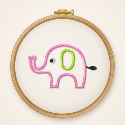 Stickdatei Elefant Nr. 418