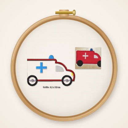 Stickdatei Krankenwagen Nr. 390