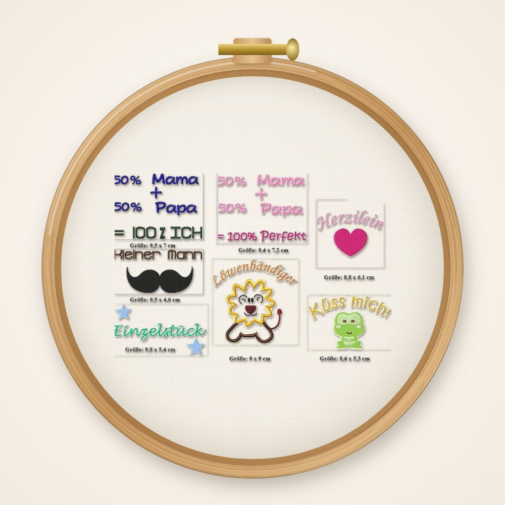 Stickdateiserie Sprüche I