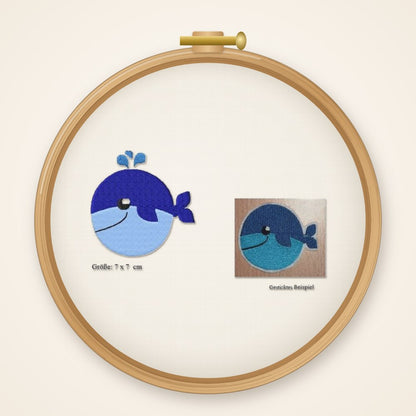Stickdatei Wal Nr. 339 Fisch Blauwal Tier Meer