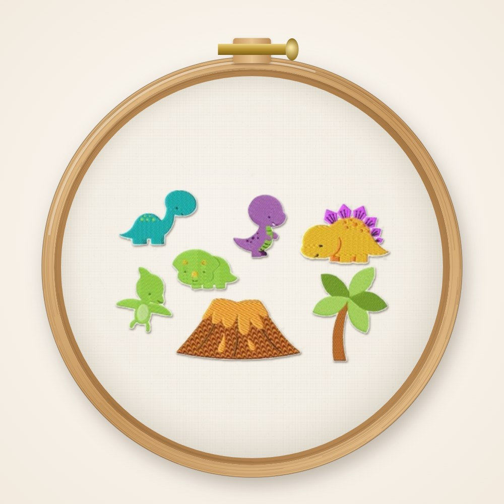 Stickdateiserie Dinos