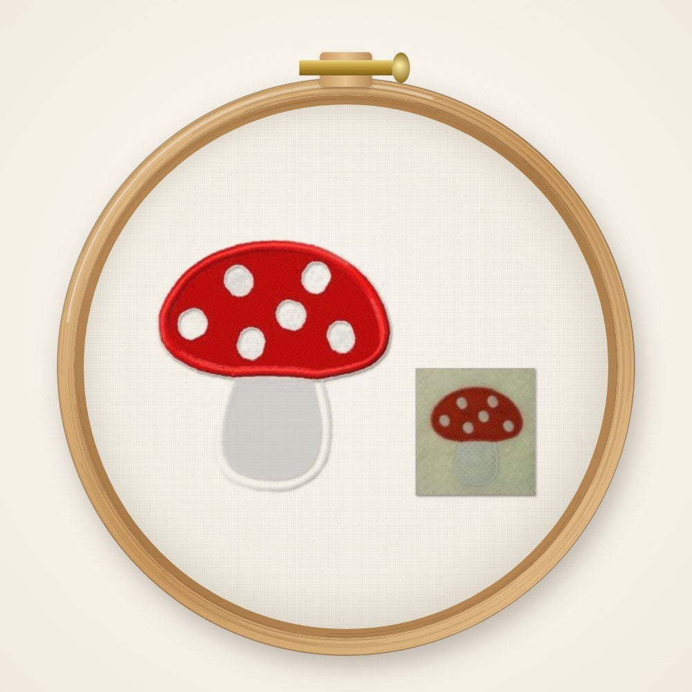 Stickdatei Applikation Pilz Nr. 8