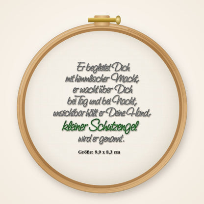 Stickdatei Spruch Kleiner Engel Nr. 423
