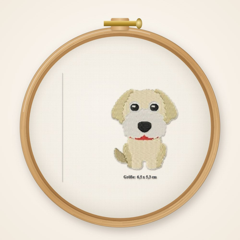 Stickdatei Labradoodle Nr. 396 Hund Füllstich