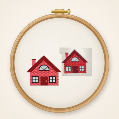 Stickdatei Klinkerhaus Nr. 30