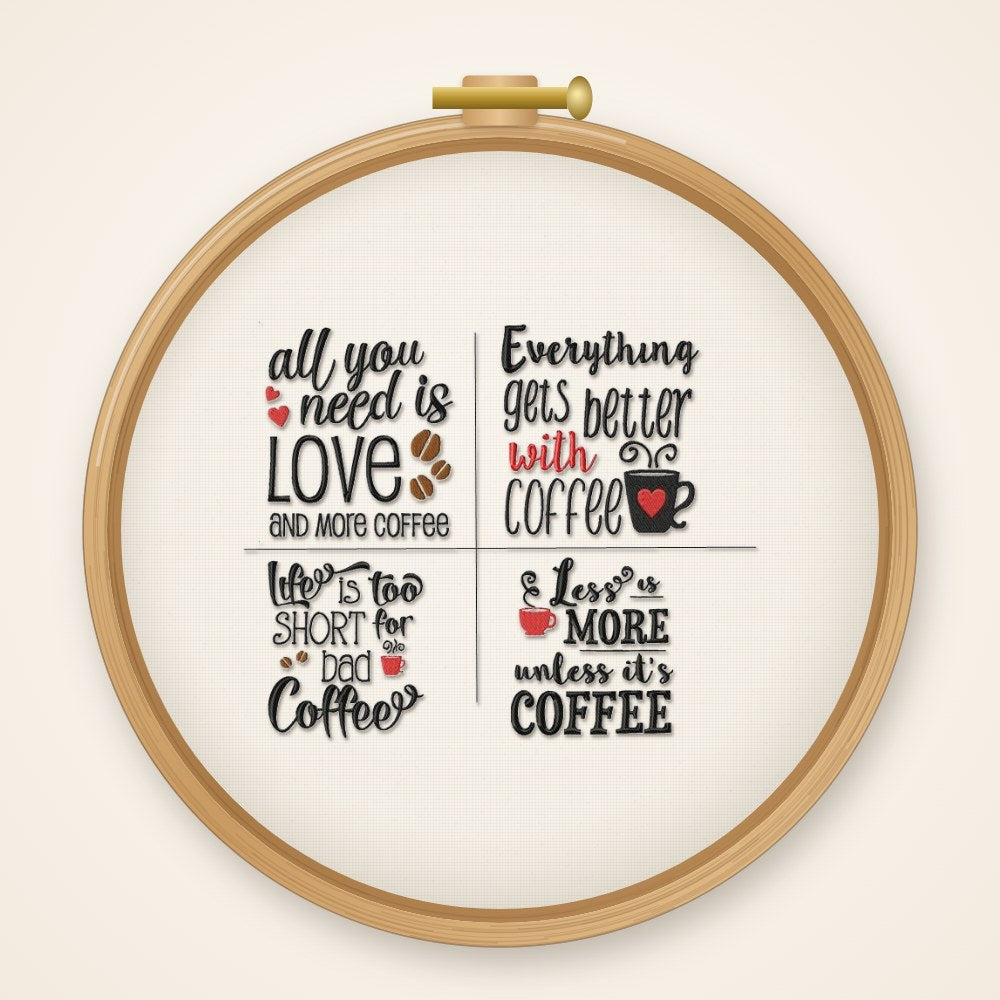 Stickdatei Kaffee S102
