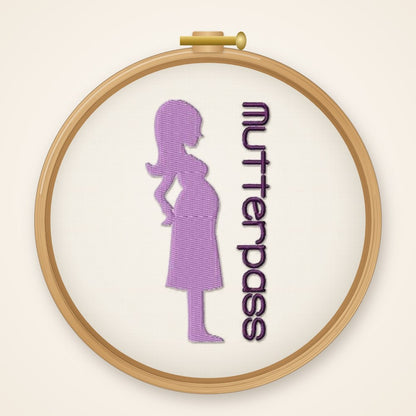 Stickdatei Mutterpass 4 Nr. 256